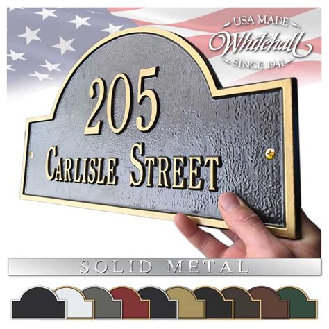 metal address sign for house|wrought iron address plaques.